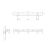 Decor Walther Corner HAK3 Панель с 3 крючками 18x4см, цвет: черный матовый