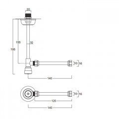 SIMAS Accessori Угловой кран, цвет бронза