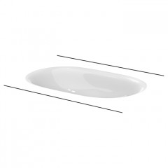 BETTE COMODO Раковина встраиваемая снизу 574х380х120 мм, без отв под смес.без перел.цвет белый