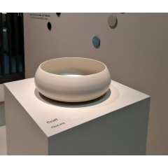 BETTECraft Раковина-чаша на столешницу круглая ,45х45х12 cм, без отв. под смеситель и перелива, цвет флинт 414