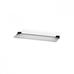 Decor Walther Corner GLA40 Полочка стеклянная 40x12см, цвет: черный матовый