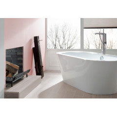 BETTE Starlet Oval Silhouette Ванна отдельностоящая с шумоизоляцией и экраном 175х80, цвет: белый