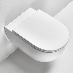 Simas Trevi Унитаз подвесной 56х37 см, безободковый, цвет белый (без креплений F85)