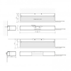 Decor Walther Box 1-40 Светильник на зеркало 40x10x5см, 2x R7S 78mm max. 100W, цвет: хром