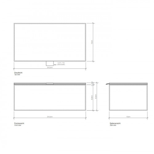 Decor Walther Brownie BOD2 Универсальная коробка 24.5x13x9.5см, цвет: белая кожа