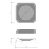 Decor Walther Kristall STS Мыльница настольная, хрустальное стекло, цвет: розовый