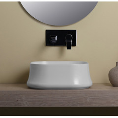 SIMAS Sharp раковина накладная, 42х42см, без отв. под смеситель