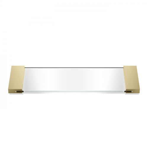 Decor Walther Classic Tab 34 Лоток универсальный 34x12см, прозрачное стекло, цвет: золото матовое