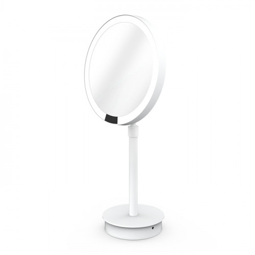 Decor Walther Round Just Look SR Косметическое зеркало 21.5x44см, настольное, увел. 5x, подсветка LED, цвет: белый матовый (Снято с пр-ва)