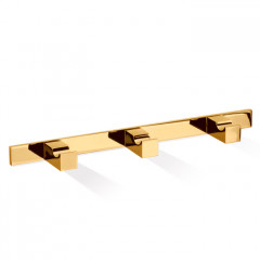Decor Walther Corner HAK3 Панель с 3 крючками 18x4см, цвет: золото