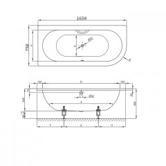 Bette Starlet IV Ванна стальная 165х75x42 см, с шумоизоляцией, самоочищающимся покрытием Glaze Plus, цвет белый