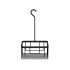 Decor Walther DW 226 Корзина универсальная 18.5x12.5x35см для душа, подвесная, цвет: Nero opaco