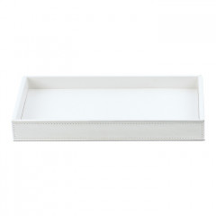 Decor Walther Brownie Tab L Лоток универсальный 28x16см, цвет: белая кожа