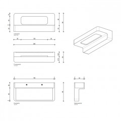 Decor Walther Form 20 LED Светильник настенный 20x9x5см, светодиодный, 1x LED 16W, цвет: черный матовый