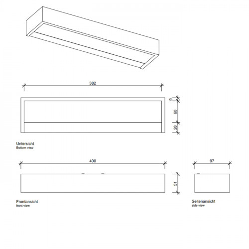 Decor Walther Box 25 N LED Светильник настенный 25x10x5см, светодиодный, 1x LED 18.4W, цвет: золото