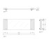 Decor Walther Classic Tab 34 Лоток универсальный 34x12см, прозрачное стекло, цвет: золото матовое