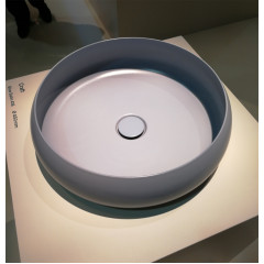 BETTECraft Раковина-чаша на столешницу круглая , 45х45х12 cм, без отв. под смеситель и перелива, цвет blue satin