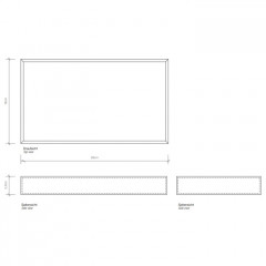 Decor Walther Brownie Tab L Лоток универсальный 28x16см, цвет: белая кожа