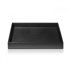 Decor Walther Brownie Tab Q Лоток универсальный 28x28см, цвет: черная кожа