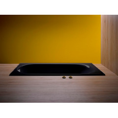 BETTE Comodo Ванна 180х80х45 с шумоизоляцией, с покрытиями BetteGlasur ® Plus и BetteАнтислип, цвет черное дерево (матовый)