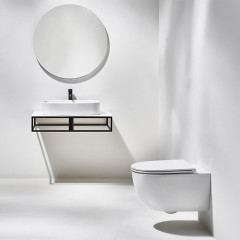 Simas Trevi Унитаз подвесной 56х37 см, безободковый, цвет белый (без креплений F85)