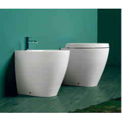 SIMAS Комплект горизонтальных крепежей для унитаза/биде с колпачками цвета хром и белый