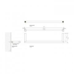 Decor Walther Mikado HTE30 Полотенцедержатель 30см, цвет: хром