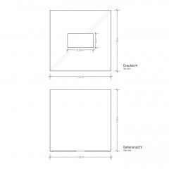 Decor Walther Cube KB 83 Диспенсер для салфеток 13.3x13.3x13.5см, цвет: черный матовый