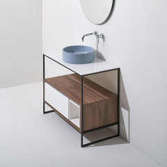 SIMAS FORIU Подвесная структура 80x51x15 см для керамической столешницы FO08 , цвет черный