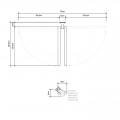 Decor Walther Classic HTH2 Полотенцедержатель двойной, поворотный, подвесной, цвет: никель полированный