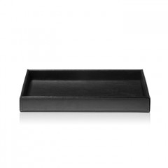 Decor Walther Brownie Tab L Лоток универсальный 28x16см, цвет: черная кожа