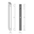 Decor Walther Bloc 60 Светильник настенный 5x10x60см, 1x 2G11 55W, цвет: хром
