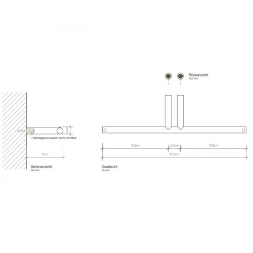Decor Walther Mikado TPH2 Держатель туалетной бумаги, подвесной, цвет: белый матовый