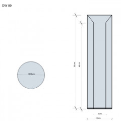 Decor Walther DW 89 Держатель запасного рулона, напольный, цвет: сталь полированная