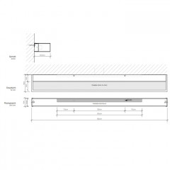 Decor Walther Box 80 N LED Светильник настенный 80x10x5см, светодиодный, 1x LED 40W, цвет: черный матовый