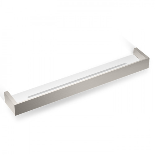 Decor Walther Brick DA60 Душевая полка 60x9см, акриловое белое стекло, цвет: никель сатинированный