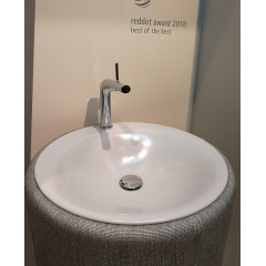 Bette Lux Oval Couture Подиум для раковины А220 с текстильной обивкой , высота 890см, цвет буро-серый 852