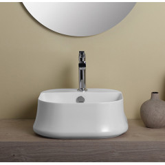 SIMAS Sharp раковина накладная, 42х42см, с 1 отв. под смеситель