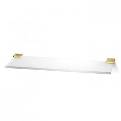 Decor Walther Corner GLA40 Полочка стеклянная 40x12см, цвет: золото