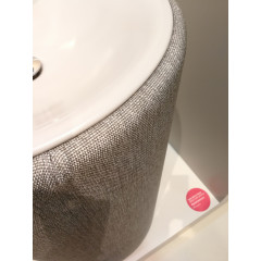 Bette Lux Oval Couture Подиум для раковины А220 с текстильной обивкой , высота 890см, цвет буро-серый 852