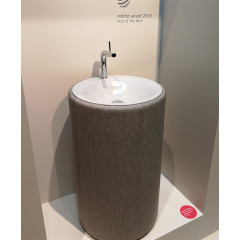 Bette Lux Oval Couture Подиум для раковины А220 с текстильной обивкой , высота 890см, цвет буро-серый 852