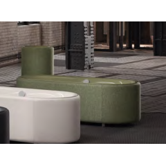 Bette Lux Oval Couture Ванна отдельностоящая с шумоизоляцией 180x80x45 см, цвет зеленый мох 016