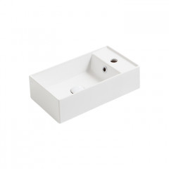 SIMAS AGILE Раковина подвесная 50х27 см, правая , с 1 отв под смеситель,цвет белый матовый