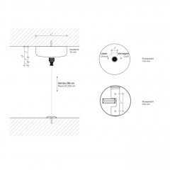 Decor Walther Basic WL Верёвка для белья с настенным креплением, цвет: черный матовый