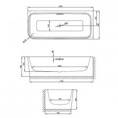 Bette Art V Ванна с шумоизоляцией 180х80x42 см, монтаж в угол справа, с самоочищающимся покрытием etteGlasur ® Plus, цвет белый