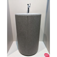 Bette Lux Oval Couture Подиум для раковины А220 с текстильной обивкой , высота 890см, цвет буро-серый 852