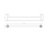 Decor Walther Basic HTD65 Полотенцедержатель двойной 65см, цвет:черный матовый