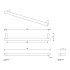 DECOR WALTHER BAR HTE40 Полотенцедержатель 400 мм., цвет матовая сталь