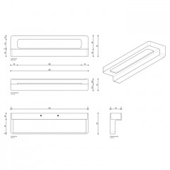 Decor Walther Form 34 LED Светильник настенный 34x9x5см, светодиодный, 1x LED 16W, цвет: хром