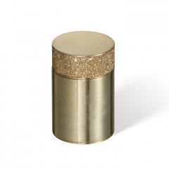 Decor Walther Rocks BMD1 Баночка универсальная 6.5x9.8см, с кристаллами Swarovski®, цвет: золото матовое